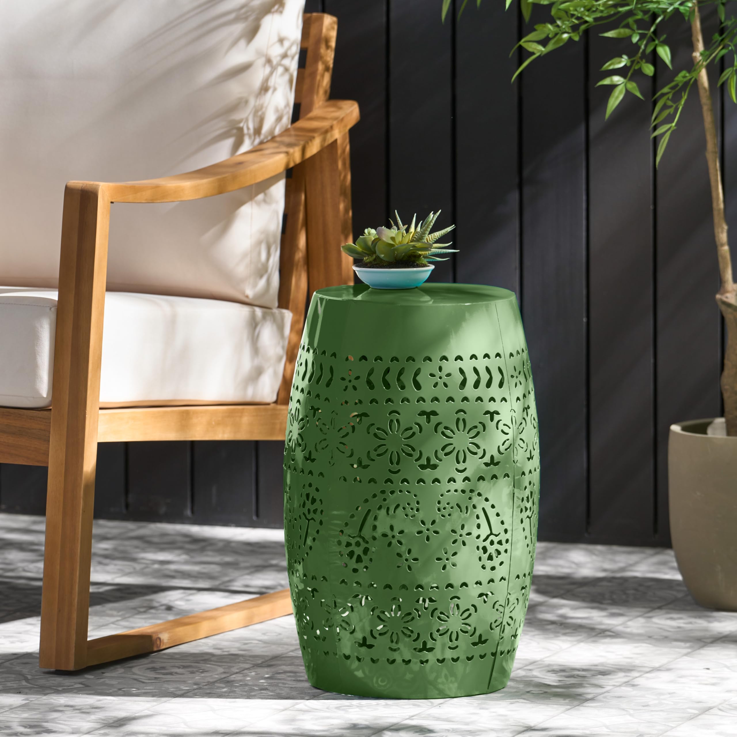 Small Outdoor Accent Stool
