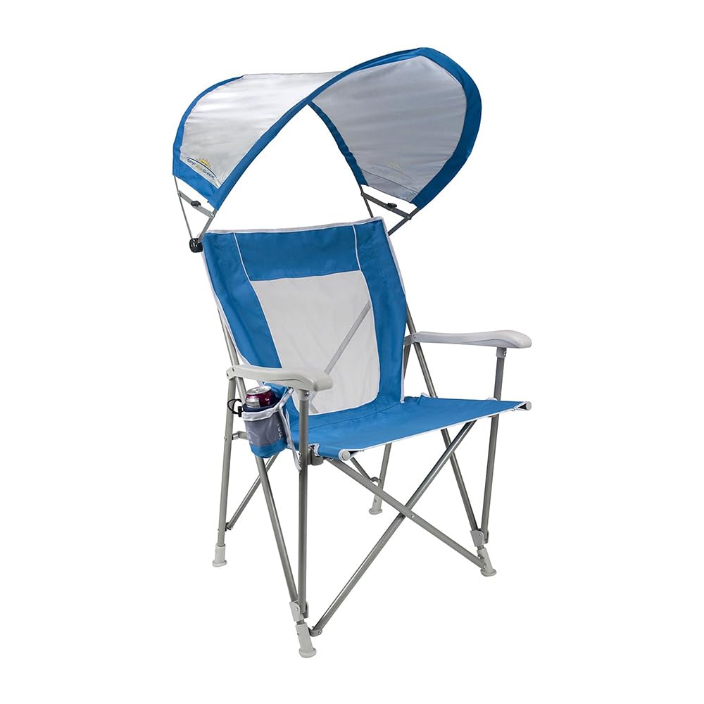 GCI Outdoor Comfort Pro Rocker Camping Chair | Portable Folding Rocking Chair with Durable Armrests & Drink Holder — Loden Green