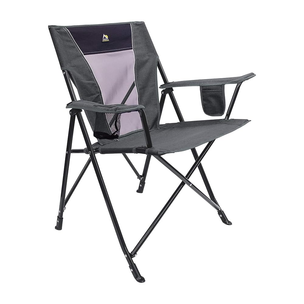 GCI Outdoor Comfort Pro Rocker Camping Chair | Portable Folding Rocking Chair with Durable Armrests & Drink Holder — Loden Green