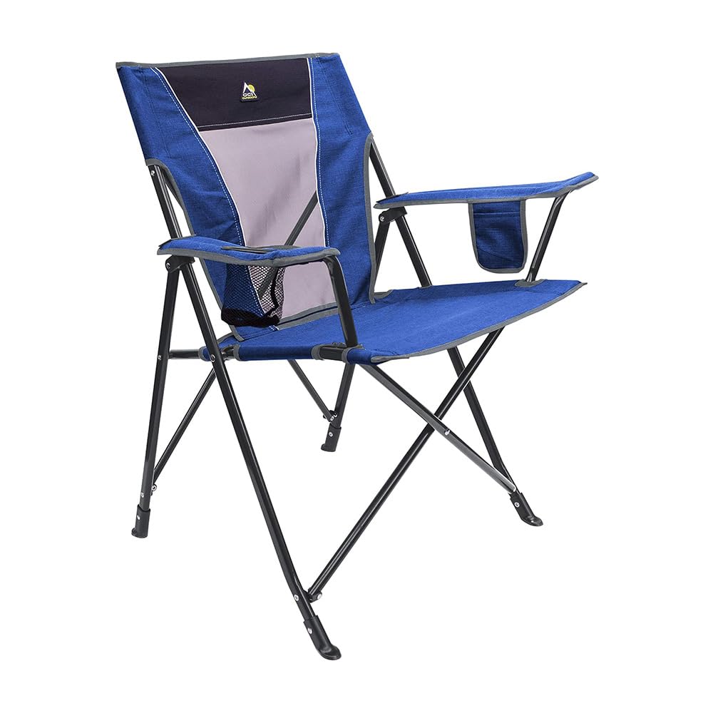 GCI Outdoor Comfort Pro Rocker Camping Chair | Portable Folding Rocking Chair with Durable Armrests & Drink Holder — Loden Green
