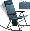 Timber Ridge 3-Level Adjustable Rocking Camping Chair, Ergonomic Padded High Back, Supports 300 LBS, Stable Anti-Tip Rocker, Hard Armrests for Easy Standing, Portable for Patio, Lawn & Tailgating