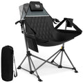 TIMBER RIDGE Hammock Camping Chair, Oversized Swinging Hammock Chair with Adjustable Back and Seat for Outdoor Lawn, Sports, Supports 400lbs, Blue