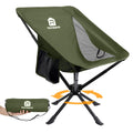 Raynesys 1 Pack Portable Camping Chair, Flexible 360° Rotation, Easy Carry, 8 Seconds Quick Setup Folding Camping Chair, 3.8Lb Lightweight Folding Chairs for Hiking, Beach, Sporting, Travel