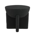 JONATHAN Y Brady Indoor/Outdoor Accent Table & Garden Stool, Minimalist Geometric Weather Resistant Sculptural Side Table for Patio, 17.75" x 16.25", Black Frosted TBL1109A