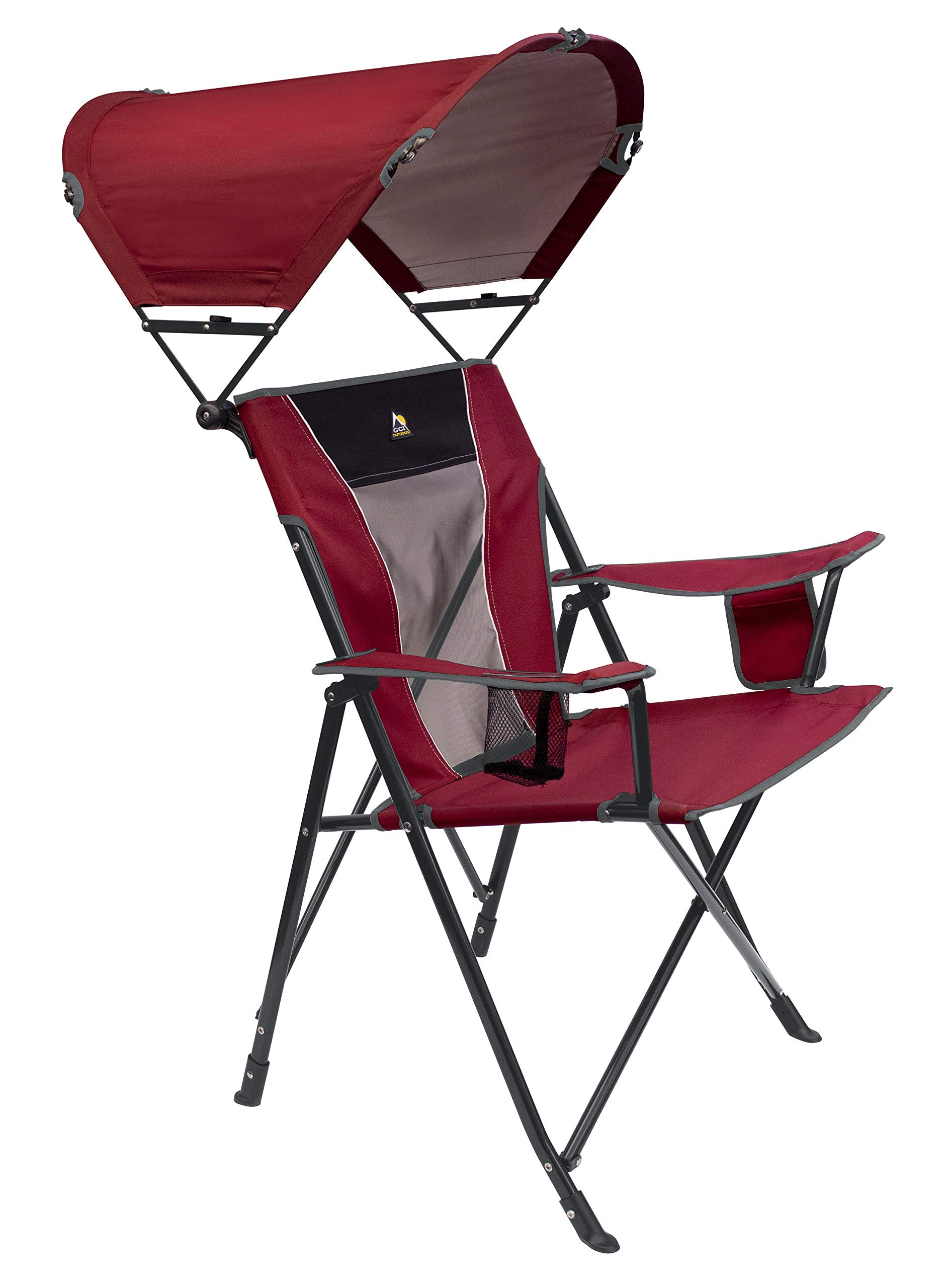 GCI Outdoor Comfort Pro Rocker Camping Chair | Portable Folding Rocking Chair with Durable Armrests & Drink Holder — Loden Green