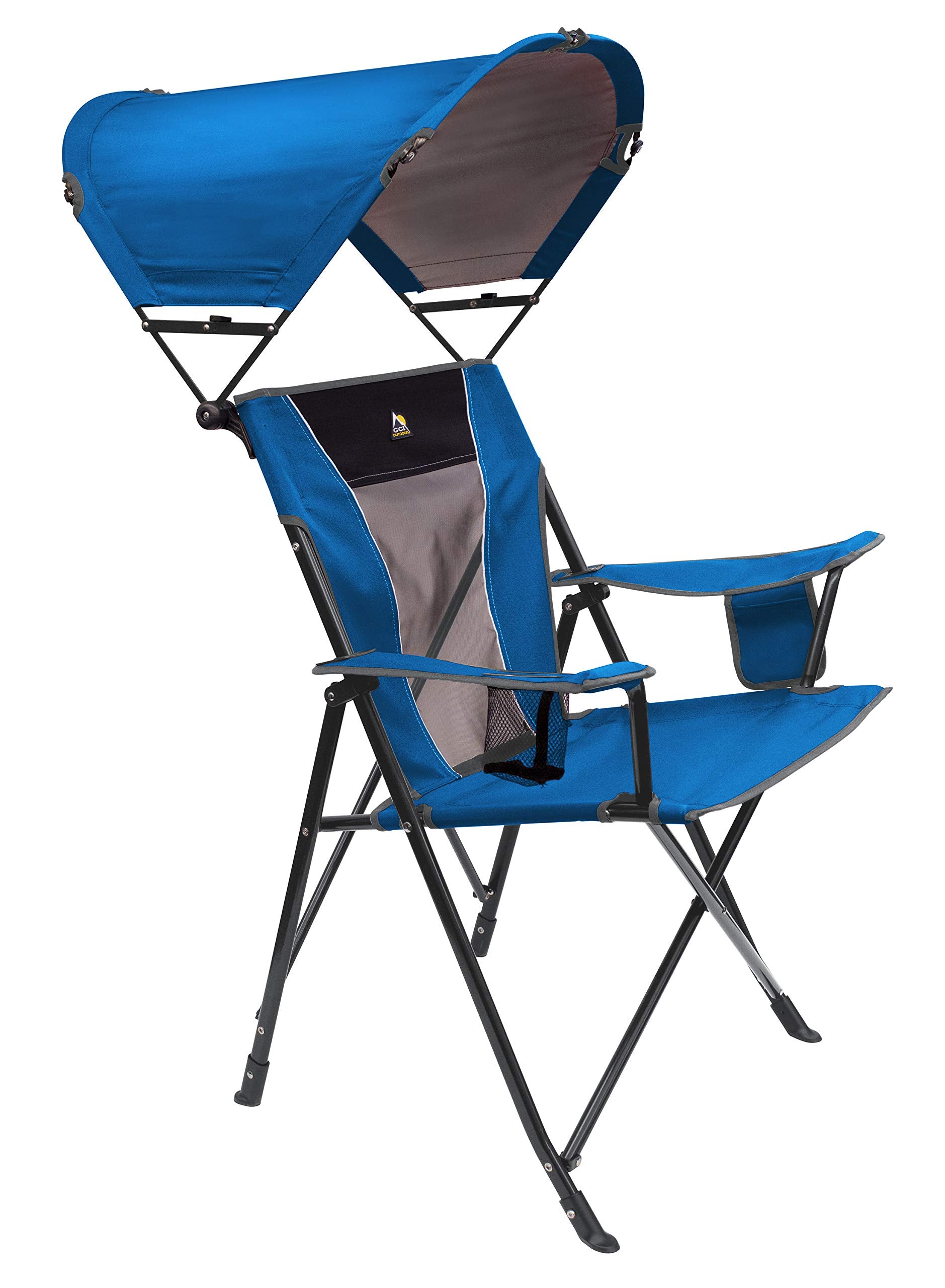 GCI Outdoor Comfort Pro Rocker Camping Chair | Portable Folding Rocking Chair with Durable Armrests & Drink Holder — Loden Green